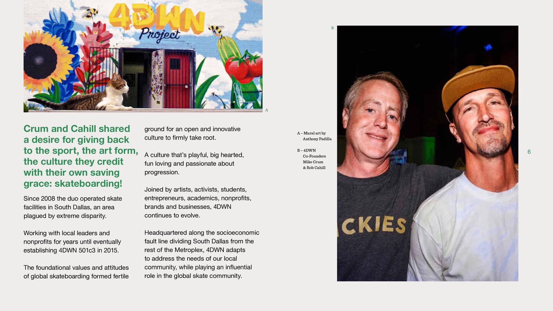 4DWN Skatepark — community hub in South Dallas